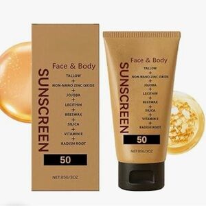 Beef Tallow Mineral Face and Body Sunscreen SPF 50